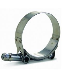 Abraçadeira 100% Inox tipo T / Tucho / T-Clamp para mangotes de 2" polegadas (D.I 56-64mm) - MetalHorse